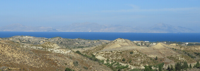 Fototapeta na wymiar Einmaliger Ausblick über die Insel Kos
