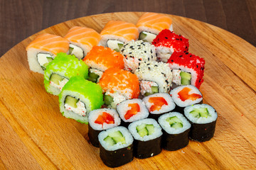 Japan sushi and roll
