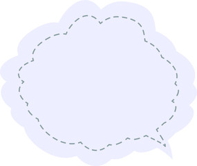 Japanese style color cute Stitched cloud