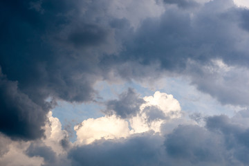 Dramatic sky with clouds