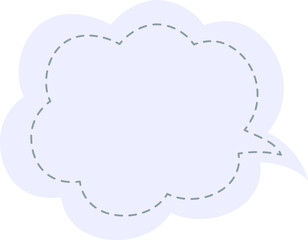 Japanese style color cute Stitched cloud