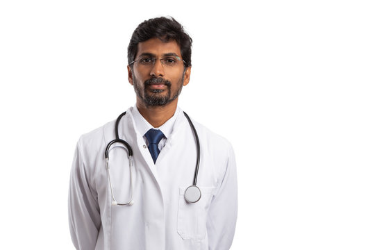 Portrait of indian doctor.