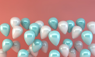 pastels balloons background