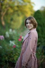 Street photo shoot with a wonderful girl.Photo shoot in Moscow in the great hearth, the whipping Kolomenskoye