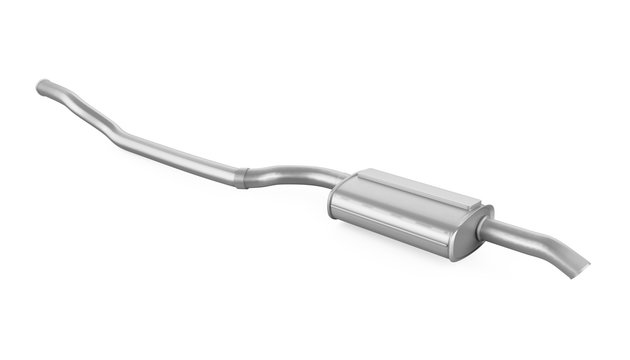 Car Exhaust Pipe Isolated