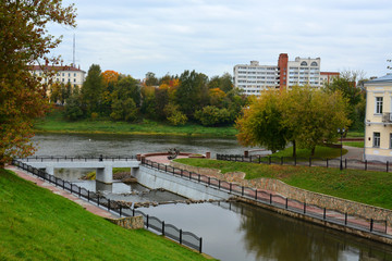Fototapeta na wymiar Western Dvina River, Vitebsk, Belarus
