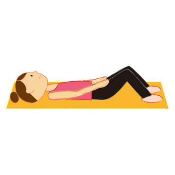 recommend clip art: ヨガ腹筋