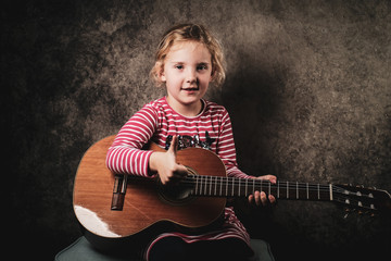 gitarre mit kind