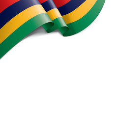 Mauritius flag, vector illustration on a white background