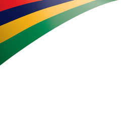 Mauritius flag, vector illustration on a white background