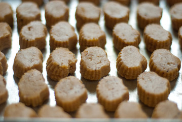 Preparing the cookies for Hari raya celebration or eid festival