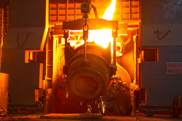 steel mills converter filling materials