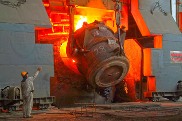 steel mills converter filling materials