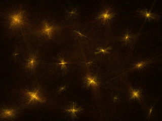 Digital Gold Sparks against a dark background
