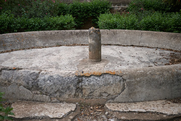 Palermo, Italy - September 10, 2018 : Fountain in Parco delle Favorita