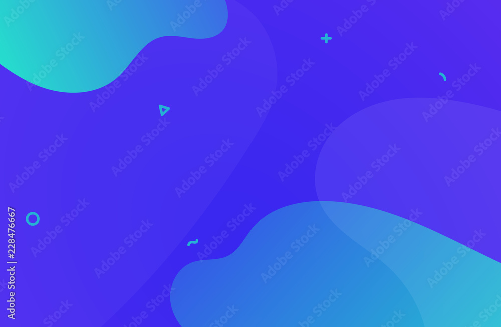 Aufkleber abstract flat design gradient background vector