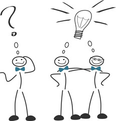 Strichmännchen im Team