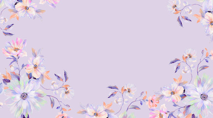 Obraz na płótnie Canvas Colorful roses, peony flowers, nice chrysanthemums
