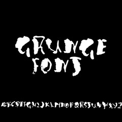 Distressed grunge alphabet and numbers.Vector modern brush ink font.