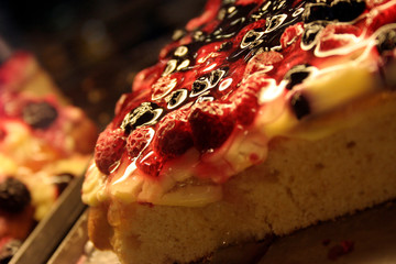 Pastries berries and fruit