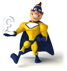 Fun superhero - 3D Illustration