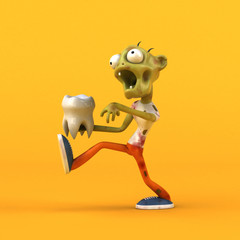 Fun zombie - 3D Illustration