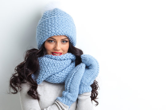 Woman in warm clothing