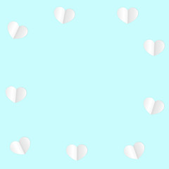 Paper heart background.