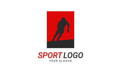 American Football Logo.  Sport Star Logo. Modern logo design template for a sport team. 