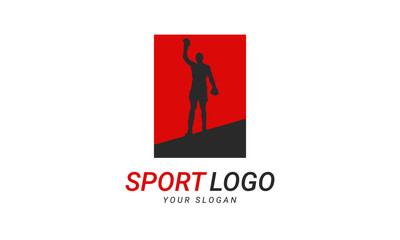 Boxing logo.  Modern logo design template for a sport team.