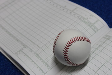 硬球とスコアブック