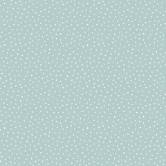 Seamless vector background with random elements. Abstract light blue and white ornament. Dotted abstract pattern