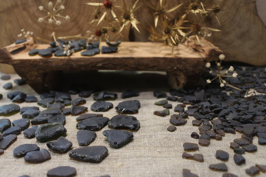 Brown sea glass