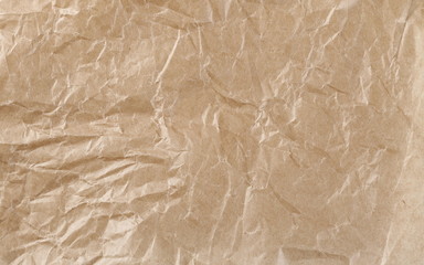Wrinkly cardboard paper background and texture