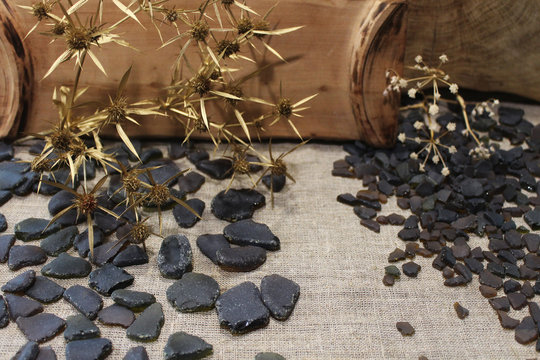 Brown sea glass