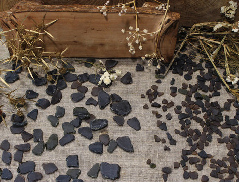 Brown sea glass