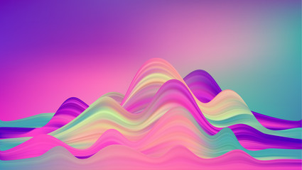 Abstract colorful vector background, color flow liquid wave