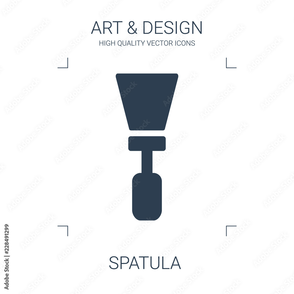 Wall mural spatula icon