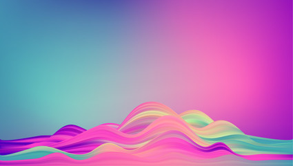 Abstract colorful vector background, color flow liquid wave