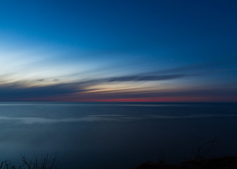 sunset over the ocean