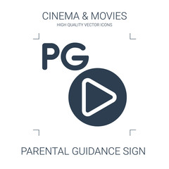 parental guidance sign icon