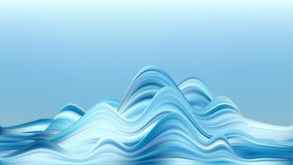 Abstract colorful vector background, color flow liquid wave