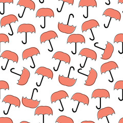 Seamless Pattern. Umbrella