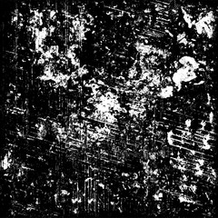 The grunge texture black and white. Vector abstract background from cracks, scratches, abrasions