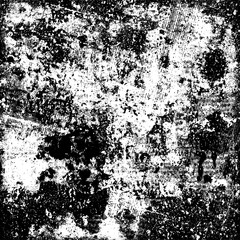 The grunge texture black and white. Vector abstract background from cracks, scratches, abrasions