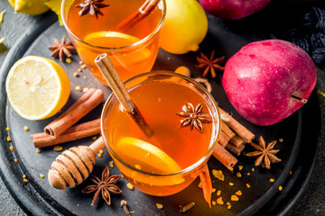 Autumn winter hot spicy tea