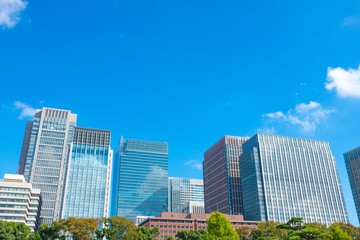 Fototapeta na wymiar 東京のビル群　都市風景