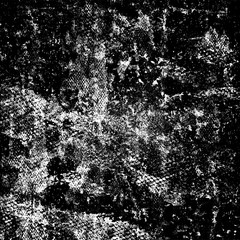 The grunge texture black and white. Vector abstract background from cracks, scratches, abrasions