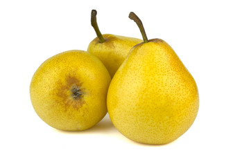 Pears isolated on white background