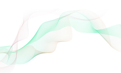 ラインアート　波形　カラフル